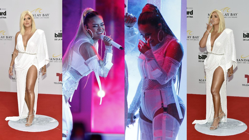 Illustration for article titled Glitter, Glam, and Bad Bunny's Acrylic Fingernails Ruled the Billboard Latin Music Awards